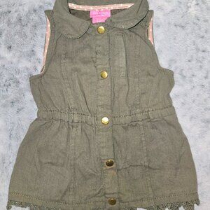 4T Isaac Mizrahi button-up vest top, girls